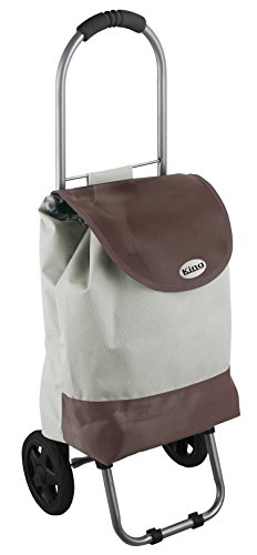 King Home T1407001 Einkaufstrolley, Beige Bicolor, 32X25X88H Cover