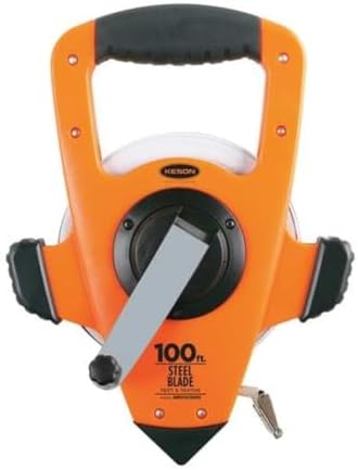 Keson NRS10100H Nylon-Reinforced Steel Blade Tape Measure, Speed ...