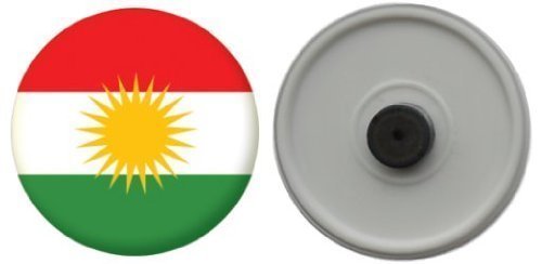 Madaboutflags Multicolor Kurdistan Country Flag 58Mm Button Badge Fridge Magnet