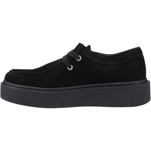 Hush Puppies Female Bridie Suede Mocc Toe, Black,6