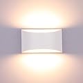 Lightess Modern LED Wall Sconce Dimmable 12W Up Down Wall Light for Bedroom Living Room, Warm White