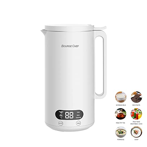 Bourge Chef Nut Milk Maker Machine, Bc-Bw350, Homemade Almond, Automatic And Self-Cleaning, Cow, Soy, Plant Based, Soybean, Rice Paste, Tea, Juice, Stew #TOP1