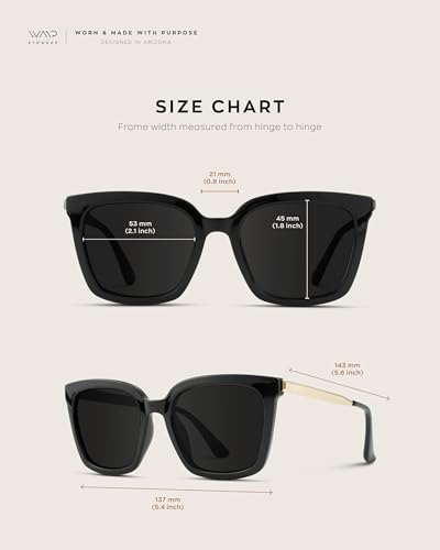 WearMe Pro - Square Oversized Metal Frame Fashion Style Women Polarized Sunglasses3