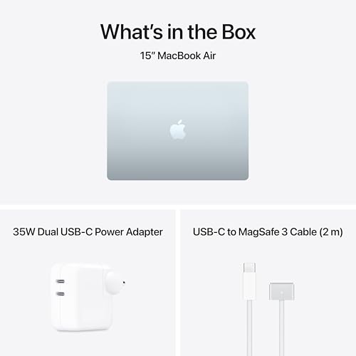 Image of Apple 2026 MacBook Air 15″ Laptop with M5 chip: AI and Apple Intelligence, 38.91 cm (15.3″) Liquid Retina Display, 24GB Unified Memory, 1TB SSD Storage, 12MP Center Stage Camera, Touch ID; Sky Blue