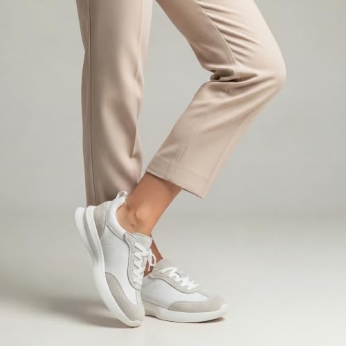 Image of Vepose Women's Retro Platform Sneakers Lightweight Lace Up Walking Shoes