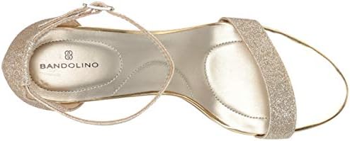 Bandolino Women's Armory Heeled Sandal Gold Glitter 7 M | Image 4