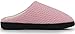 Womens Mens Slip on Fuzzy House Slippers Indoor Warm Faux Fur Lining Bedroom Shoes Slip Resistant Cozy Home Slippers Pink Women Size 9-10 Men Size 7-8