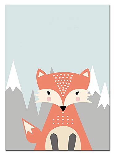 T-YIFUZX 5D DIY Zorro de Dibujos Animados Kit de Pintura de Diamante DIY 5D Diamond Painting Diamantes de imitación de Diamante Bordado de Punto de Cruz 40x50cm