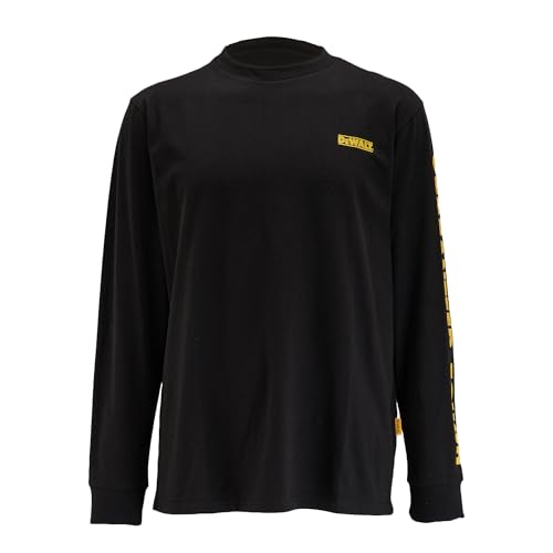 DEWALT Men's Guaranteed Tough Long Sleeve T-Shirt (Black, XX-Large)