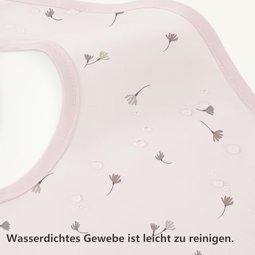 Susurration Baby Lätzchen Wasserdicht Ltzchen 3 Stück Kleinkind Fütterlätzchen Mit Auffangschale Waschbar Sabberlätzchen für Jungen und… – Ansicht 5