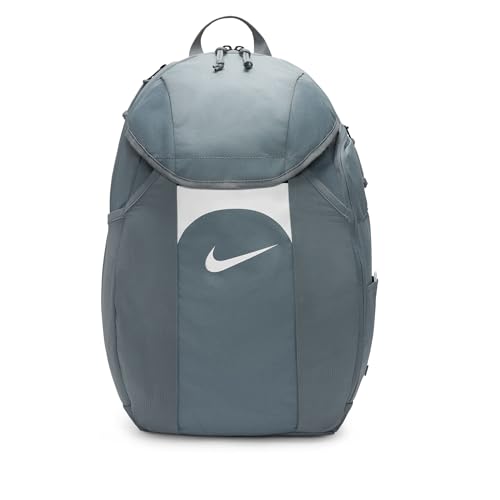 Image of NIKE Unisex Academy Team Sports backpack (pack of 1), Grey, 18.7 x 13 x 7.1 inches, Sport