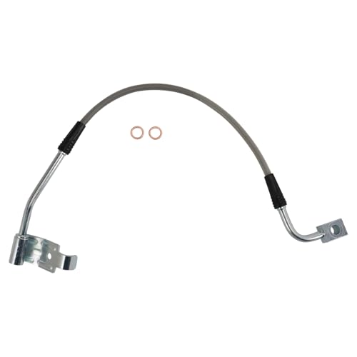 Image of TRQ Performance Front and Rear Brake Hose Set Compatible with 08-10 Jeep Wrangler