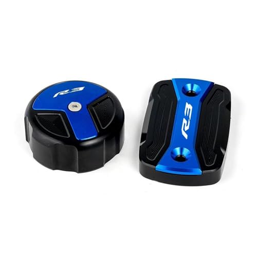 Tapa de depósito de líquido de frenos YZFR3 2015-2021, kit delantero y trasero azul