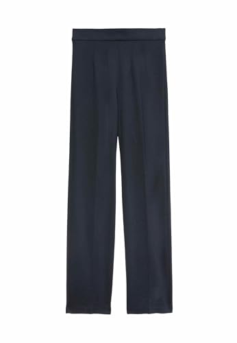Marks & Spencer Jersey-Hose Mit Geradem Bein Und Stretch Damen Dunkles Marineblau UK 14 (EU 42)