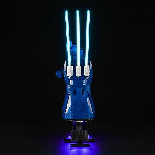 Light Control Led Set Compatible con Lego 76250 Wolverine's Adamantium Claws (no modelo), juego de iluminación decorativa para Wolverine Glove Marvel Wolverine's Adamantium Claws