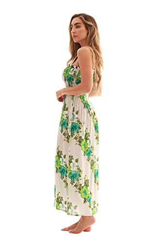 Image of Just Love Floral Print Tube Sundress Swimwear Cover Up Summer Dress for Women