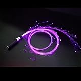 LED Fiber Optic Whip, 6ft Optical Pixel Light-up Whips, 360° Swivel, USB Rechargeable, 3 Glowing Modes, Parties Toy, for Dance