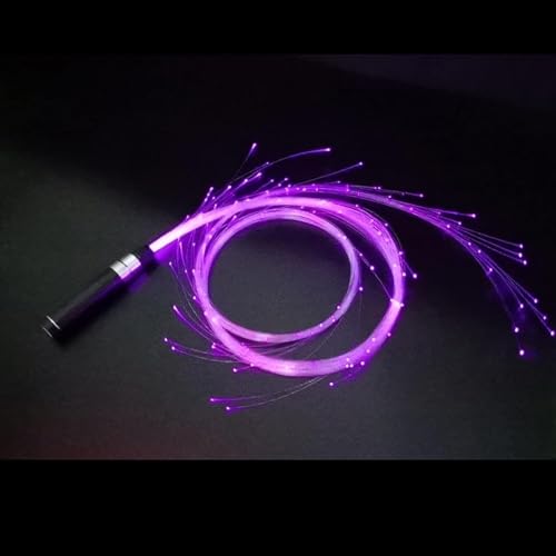 MDybf LED Fiber Optic Whip USB Rechargeable Optical Pixel Light-up Whips 6ft Pixel Whip 360° Swivel 3 Glowing Modes,Flow Toy