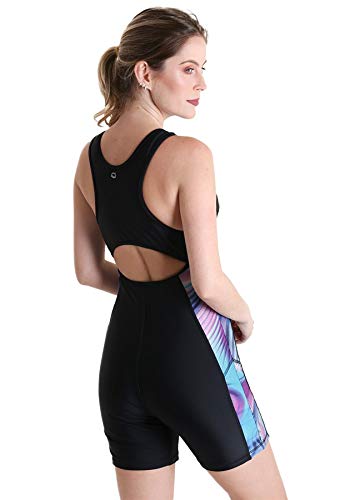 Macaquinho Natação Estampa Digital - Preto - GG