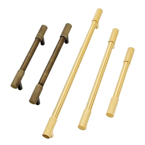 Perillas para cajones de cocina en bronce y tiradores moleteados para renovar el hogar