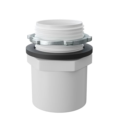 Jones Stephens J34800 1 PVC ADAPT & Washer For Water Heater PANS - White