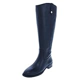 INC Womens Fawne Wide Calf Leather Riding Boots Black 7 Medium (B,M)