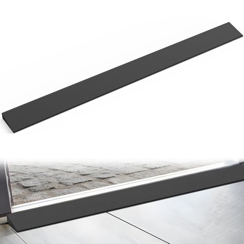 Nilight 1" Rise Threshold Ramp for Doorways, 39.4" Wide Low Profile Cuttable Rubber Wheelchair Access Door Ramp for Doorway, Curb, Home Steps, Bathroom