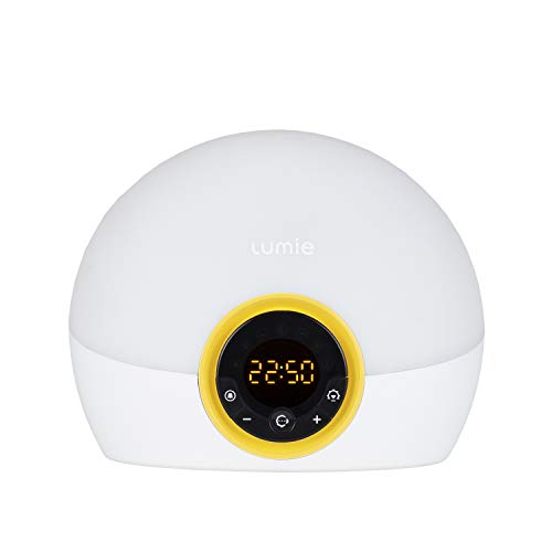 Lumie Bodyclock Rise 100 - Led Wake-Up Light Alarm Clock With Realistic Sunrise And Sunset, Dimmable, White/Yellow #TOP6