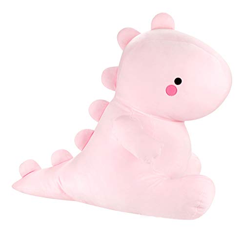Dino Plüschtier Dinosaurier Plüsch Puppe Kuscheltiere Plüschtiere Weiche Stofftiere 7Stücke (Pink, 50 cm)