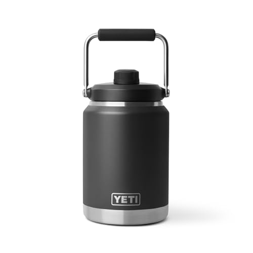 Image of YETI Rambler Half Gallon Jug 2.0, Vacuum Insulated, Leakproof, Stainless Steel with MagCap, Black