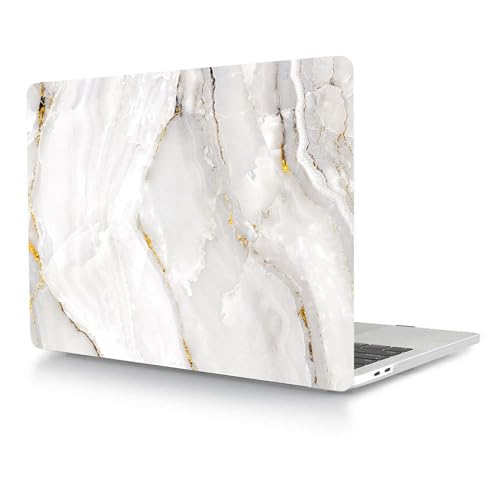 Funda MacBook Air 13,6 M2 carcasa rígida A2681 protector teclado silicona mármol blanco 3
