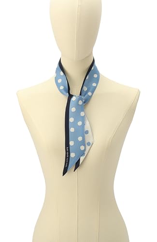 kate spade new york Women's Sea Spray Dot Silk Skinny Scarf, Stylish & Lightweight Accessory for Everyday2