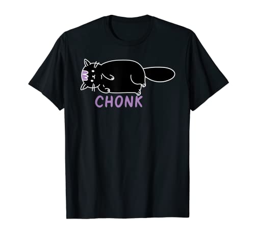 Divertido Chonk Scale Cat Meme Chonky Cute Cat Lover Idea de regalo Camiseta