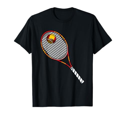 Raqueta de tenis y pelota bandera de España Camiseta