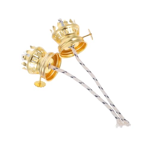 OUNONA 2 Sätze Retro Öllampe Vintage Lampen Ersatzbrenner Mit Dochten Für Verschiedene Öllampen Zu Installieren Und Reparaturen 2 Stück * 2