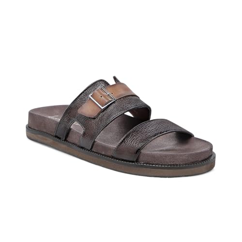 FRANCO CUADRA | Brown Deer Leather Sandal for Men with Modern and Comfortable Design 4M5VNTV
