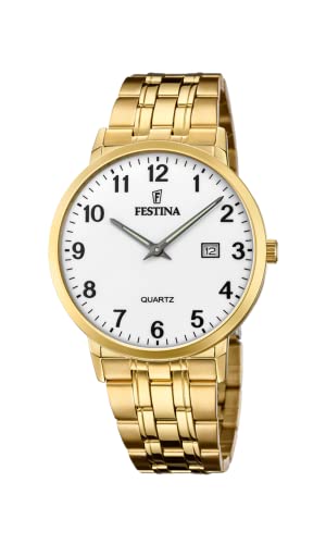 Montre Festina homme dorée F20513/1 idéale pour parfaire votre tenue de bureau ou de soirée