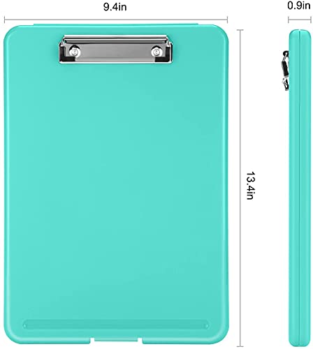 Image of oddpod Praise A4 Clip Pad /Clipboard with Storage Case for Paper and Document Storage 83002 (Aqua)