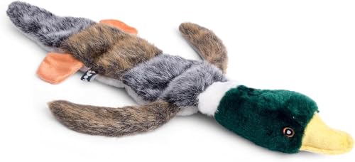 Petface Luxury Multi Squeak Duck Plush Dog Toy