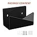 Richboom Acrylic Mail Holder, Envelope Holder for Desk Countertop Letter Holder for Home Office School (1 Section Black)