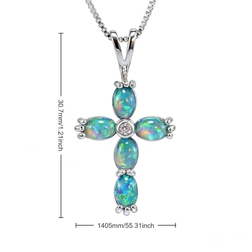 Collier pendentif en croix feu bleu, le bijou discret du bureau aux soirées