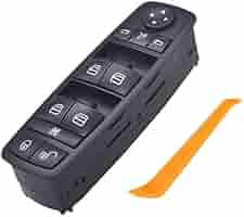 Interruptor Elevalunas Conductor A1698206510 - Compatible Con Mercedes Clase A W169 A160/A180 Y Clase B W245, 3 Pines
