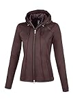 Bi-elastisch PIKEUR Damen Fleecejacke JANNY Sportswear Collection Sommer 2021, light aubergine, 84