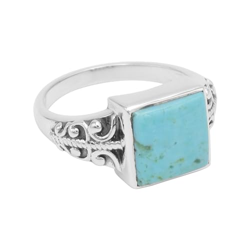 Bague turquoise d'Arizona pour homme en argent 925 le cadeau idéal pour un anniversaire
