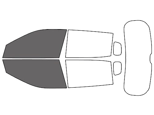 Rvinyl Window Tint Kit Compatible with Jeep Compass 2017.5-2023 - Front Precut Kit - 35%