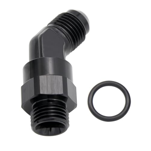 Adaptador AN6 macho a 6AN ORB de 45 grados para tuberías de combustible 7