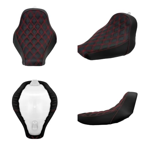 Asiento individual de motocicleta para rutas en Fat Boy y Breakout con cojín confort 6