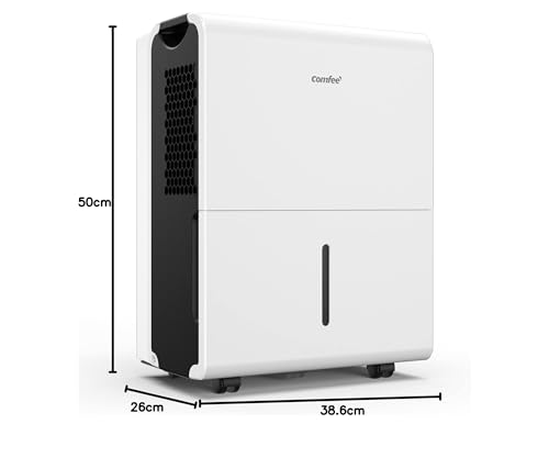 Foto von Comfee Luftentfeuchter 30L/24h,Raumgröße ca.180m³(80m²),Intelligenter Entfeuchtermodus,Smart Dehumidifier für Wohnung,Bad & Keller, 24H Timer,Wassertank 3L,MDDP-30DEN7