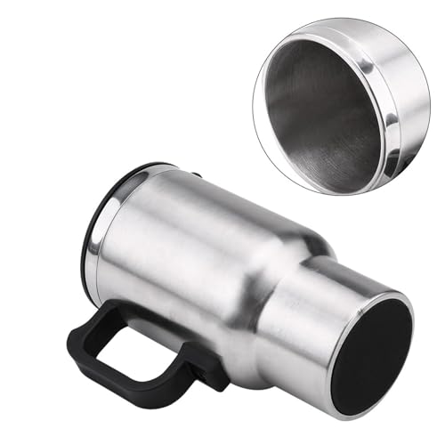 wasserkocher auto 12v,Wasserer Für Auto,Wasserer 12 Volt Auto,Auto Wasserer,12V 450Ml Elektro Reise Heizbecher Reisekel AEdelstahl Im Auto Reisewasserer Kaffee Tee Autotasse Becher nkbecher