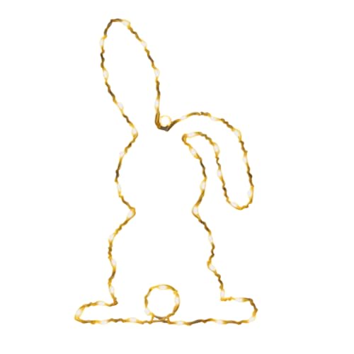 Lampe Lapin de Pâques LED veilleuse décorative avec minuterie et télécommande sans fil